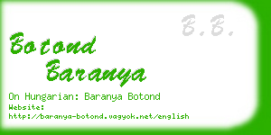botond baranya business card